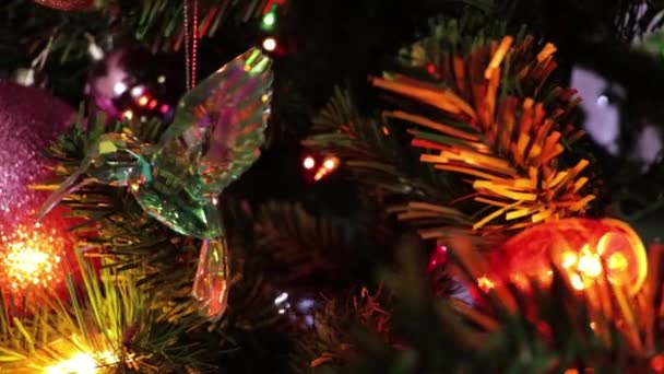 Karácsonyi kristály díszek - kolibri.