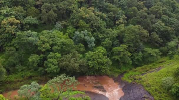 Drone Footage Amravati Maharashtra India Chikal Dara Dron Metraje — Vídeos de Stock