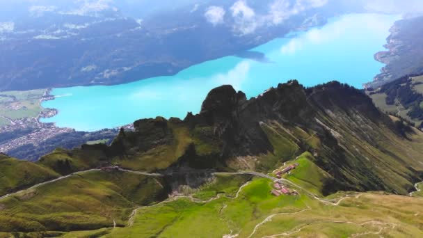 Légi Hegygerinc Svájci Alpokban Felett — Stock videók