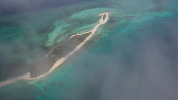 Vue Aérienne Très Haute Une Petite Île Cresta Gallo Son — Video
