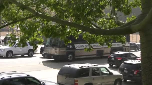Los Angeles Λεωφορείο Σερίφη Ανταποκρίνεται — Αρχείο Βίντεο