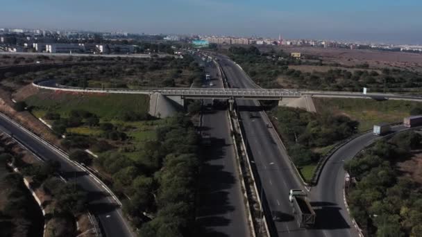 Vista Aérea Una Autopista Casablanca — Vídeo de stock