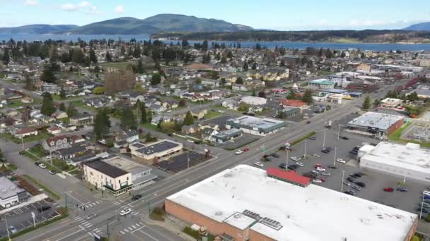 Imágenes Cinematográficas Aviones Teledirigidos Fidalgo Island Guermes Island Anacortes Waterfront — Vídeos de Stock