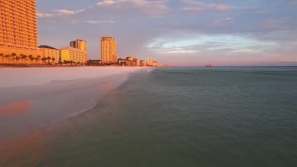 Waterfront High Rise Condominiums Accommodation Panama City Beach Florida Estados — Vídeo de Stock