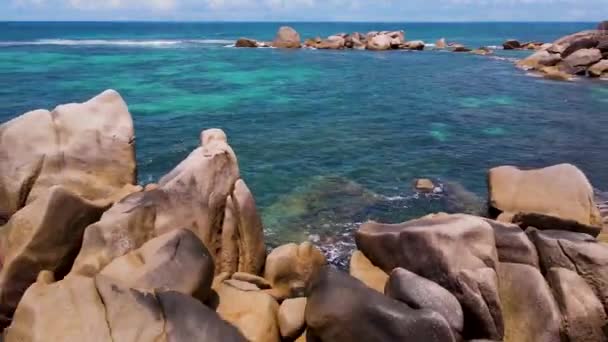 Seychelles Digue Rocks Aerial Drone3 Mp4 — Video