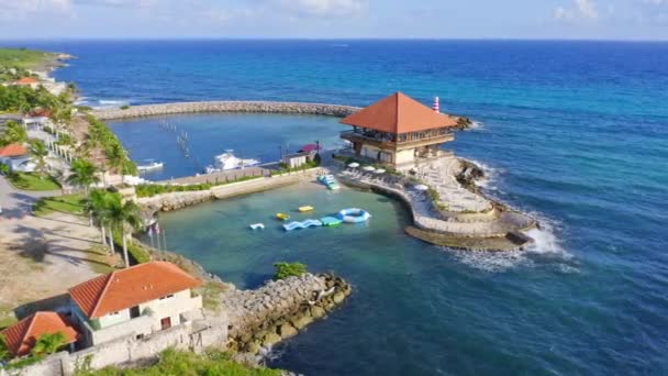 Restaurant Captain Kidd Der Küste Der Karibik Romana Dominikanische Republik — Stockvideo