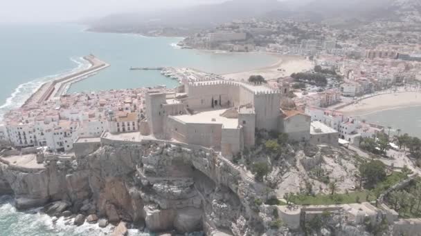 Tournage Par Drone Château Pescola Espagne 4Kformat Mov 25Fps Pescola — Video