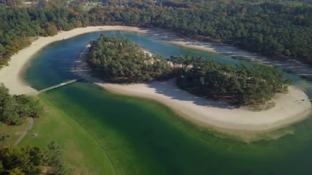 낙원에 가운데있는 공중에서 비행으로 네덜란드 — 비디오