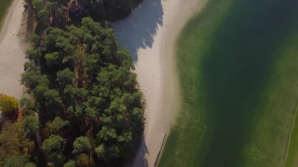 Εναέρια Drone Άποψη Του Τροπικού Παραδείσου Κοίταξε Στο Henschotermeer Στην — Αρχείο Βίντεο