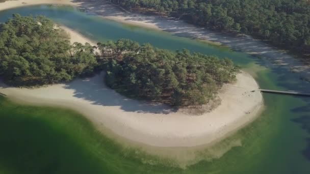 Widok Lotu Ptaka Rajski Raj Rekreacyjny Henschotermeer Holandii Europa — Wideo stockowe