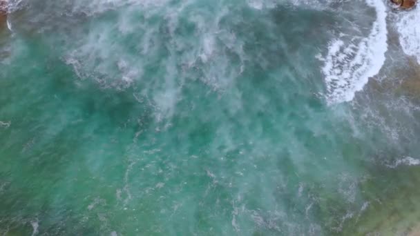 Mar Chiquita Beach Starting Low Going High Drone — Stock Video