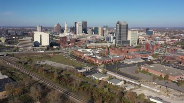 Aéreo Columbus Ohio Futuro — Vídeo de stock