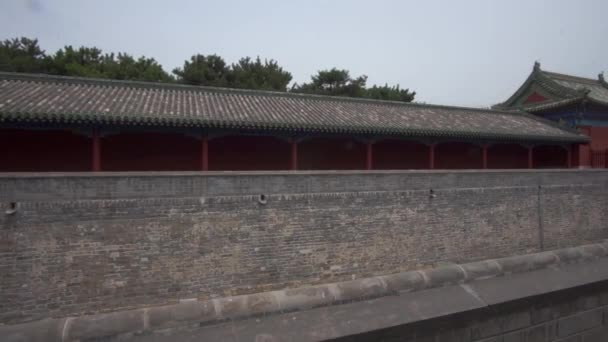 Forbidden City Wall Beijing China — Stock Video