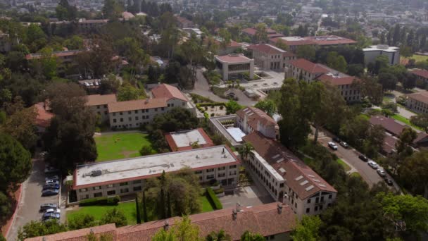 Luftaufnahme Des Occidental College Campus Eagle Rock Los Angeles Kalifornien — Stockvideo