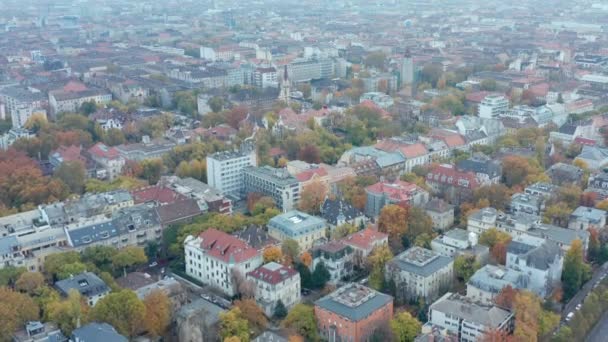 Rooftop View Urban Development Picturesque European City Будапешт — стоковое видео