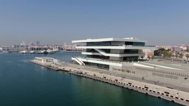 Gebouw Luxe Vastgoed Valencia Oceaan Resort — Stockvideo