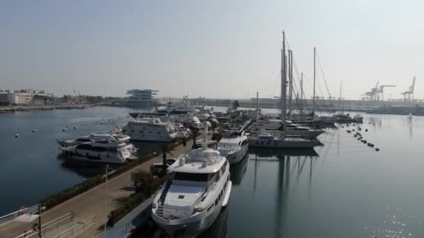 Yacht Στη Βαλένθια Ισπανία Marbella — Αρχείο Βίντεο
