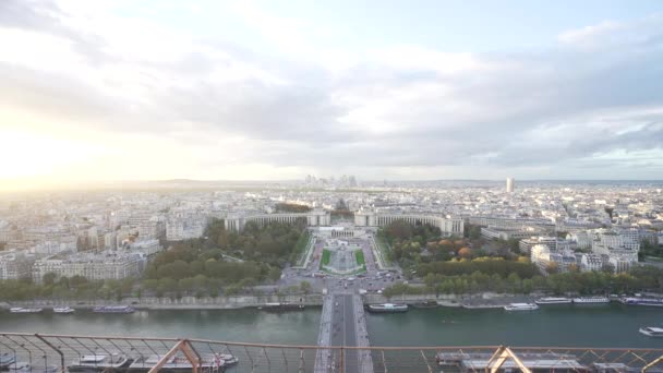 Vue Depuis Tour Eiffel Paris — Video