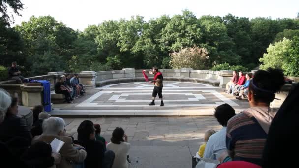 Vue Ensemble Pièce Théâtre Bord Eau Greenway New York Sur — Video