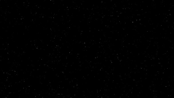 Estrelas Cintilantes Animação Fundo Preto Piscando Estrelas Céu Noturno — Vídeo de Stock