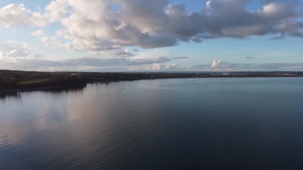 Aerial Panorama Landskap Drönare Skott Klipporna Old Harry Rocks Dorset — Stockvideo