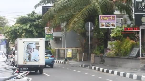 Sanur Road Atmosphere Covid Pandemic Bali Indonesia October 2021 Lonely — Stock video