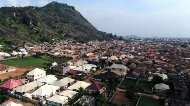 Широкий Панорамный Вид Пригород Дуце Альхаджи Абуджа Нигерия Западная Африка — стоковое видео