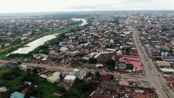 Batı Afrika Nın Imo Eyaleti Ndeki Owari Veya Owerri Kasabası — Stok video