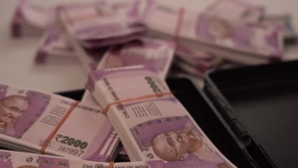 Indická měna peníze close up