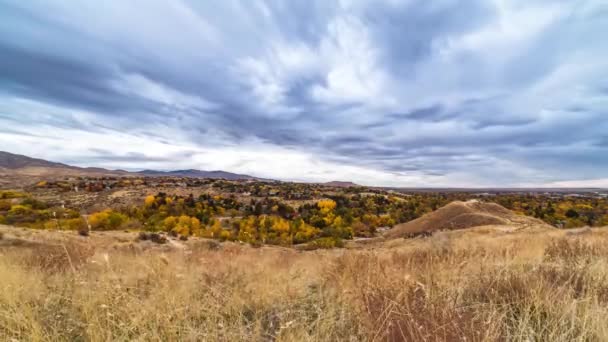 Timelapse Video Camelback Park Boise Idaho Výhledem Úpatí Podzimního Listí — Stock video