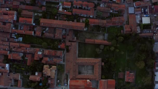 Venetië Italië September 2021 Drone Tracks Ten Westen Boven Giudecca — Stockvideo