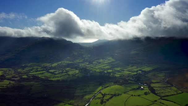 Montañas Carlingford Louth Irlanda Octubre 2021 Drone Corre Oeste Por — Vídeo de stock
