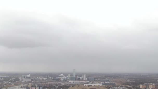 Przechył Dół Nad Wioską Domek Malmo Boiska Piłki Nożnej Szwecja — Wideo stockowe