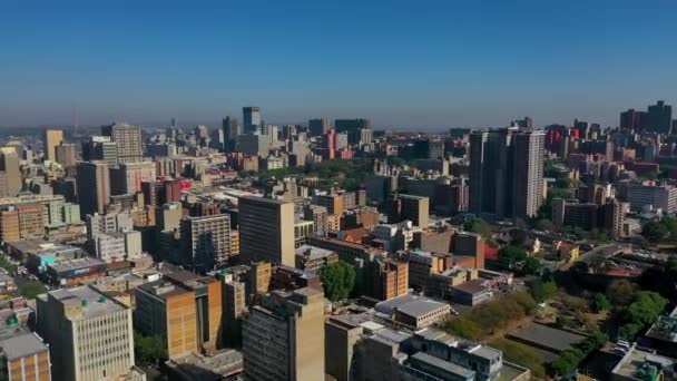 Johannesburg Największe Miasto Rpa Stolica Prowincji Gauteng Najbogatszej Prowincji Największej — Wideo stockowe