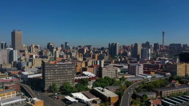 Johannesburg Sydafrikas Största Stad Och Huvudstad Gauteng Provinsen Den Rikaste — Stockvideo