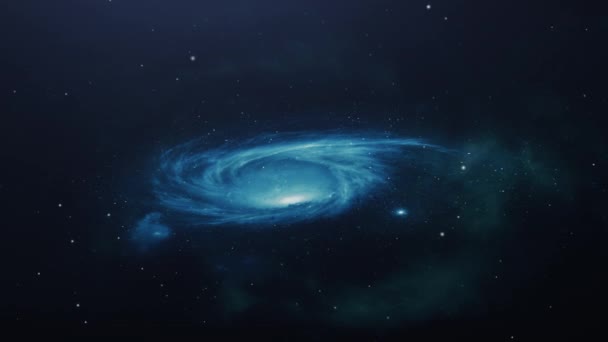 Nuvens Galácticas Que Giram Universo — Vídeo de Stock