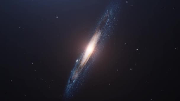 Galaxie Pohybují Vesmíru — Stock video