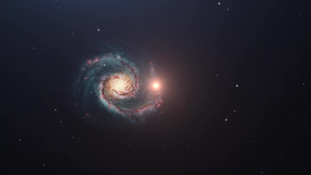 Evrende Hareket Eden Bir Tür Galaksi — Stok video