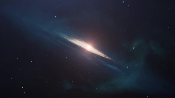 Uno Los Tipos Galaxias Universo — Vídeo de stock