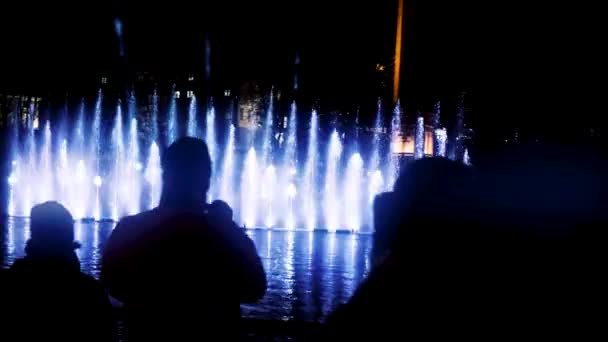 Water Show Στο Tammerkoski Rapids Στο Tampere Της Φινλανδίας Παράσταση — Αρχείο Βίντεο