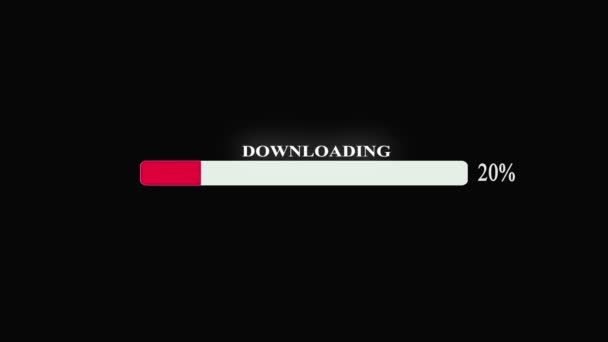 Futuristic Loading Transfer Download 100 Ideal 애니메이션 업로드 개념을 100 — 비디오