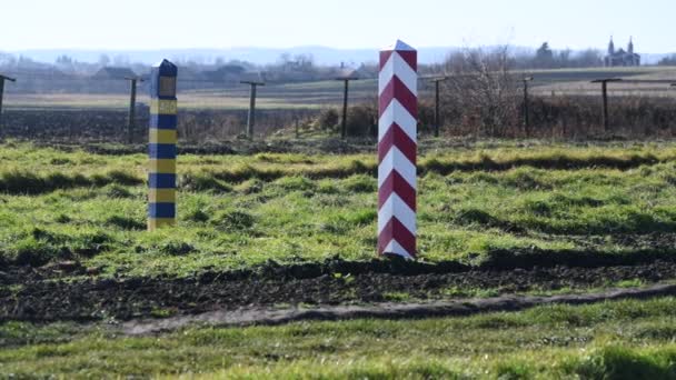 Granica Polsko Ukraińska Malkowicach Polska — Wideo stockowe