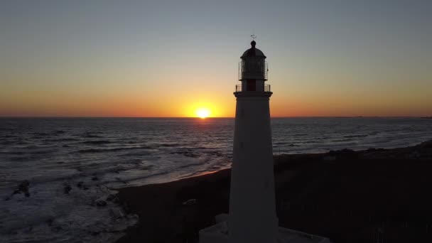 Solnedgång Vid Stranden Paloma Uruguay — Stockvideo