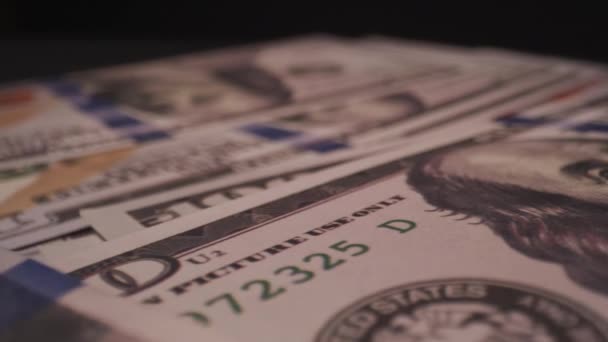 Geld Dollar Achtergrond Die Rijkdom Financiën Economie Zakelijke Concepten Vertegenwoordigt — Stockvideo