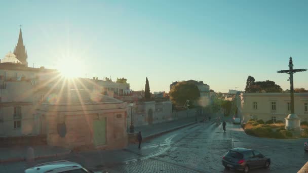 Ciudad Montpellier Amanecer Time Lapse — Vídeo de stock