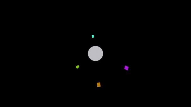 Barras Progreso Radiales Circulares Plantilla Color Verde Indicador Porcentaje Gráficos — Vídeo de stock