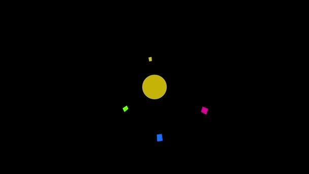 Barras Progreso Radiales Circulares Plantilla Color Verde Indicador Porcentaje Gráficos — Vídeo de stock