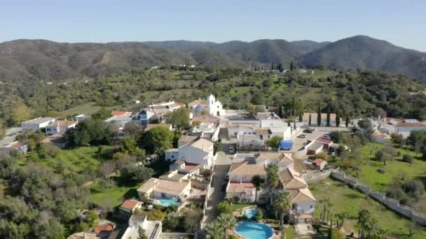 Querena Benafim Civil Parish Municipality Loul Portugal Aerial View Querena — Stock Video