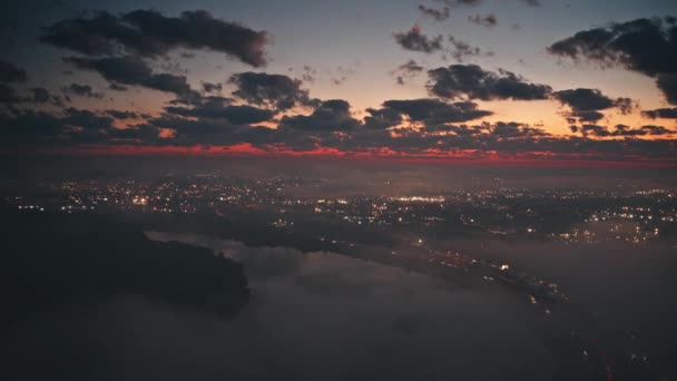 Autostrada Moccasin Bend Aerial Hyperlapse Sunrise — Video Stock
