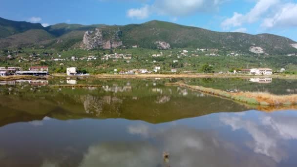 Salt Flats Alikanas Zante Île Zante Mer Ionienne Grèce — Video